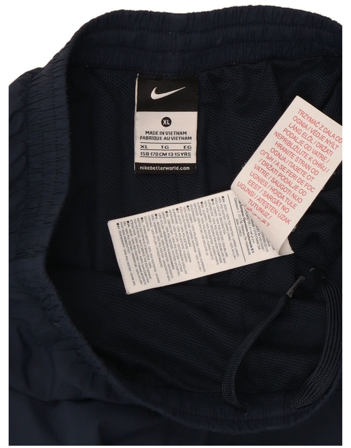 Pantaloni della tuta da ragazzo Nike 13-14 anni XL blu navy poliestere