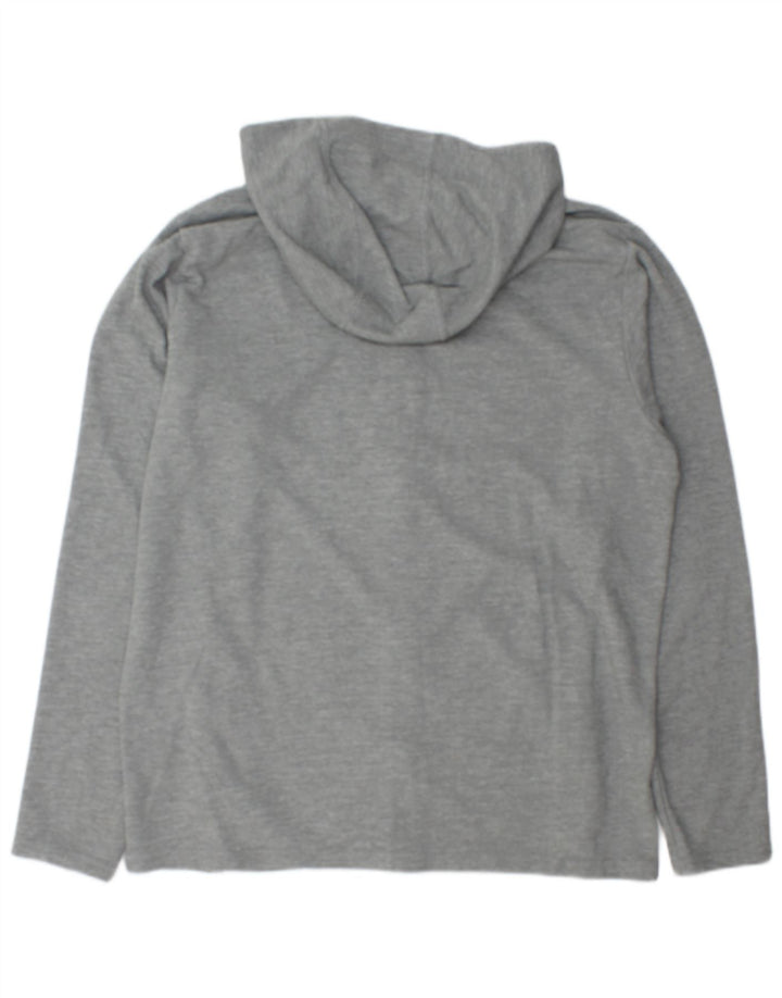 Maglione con cappuccio e zip Puma da uomo grande grigio screziato
