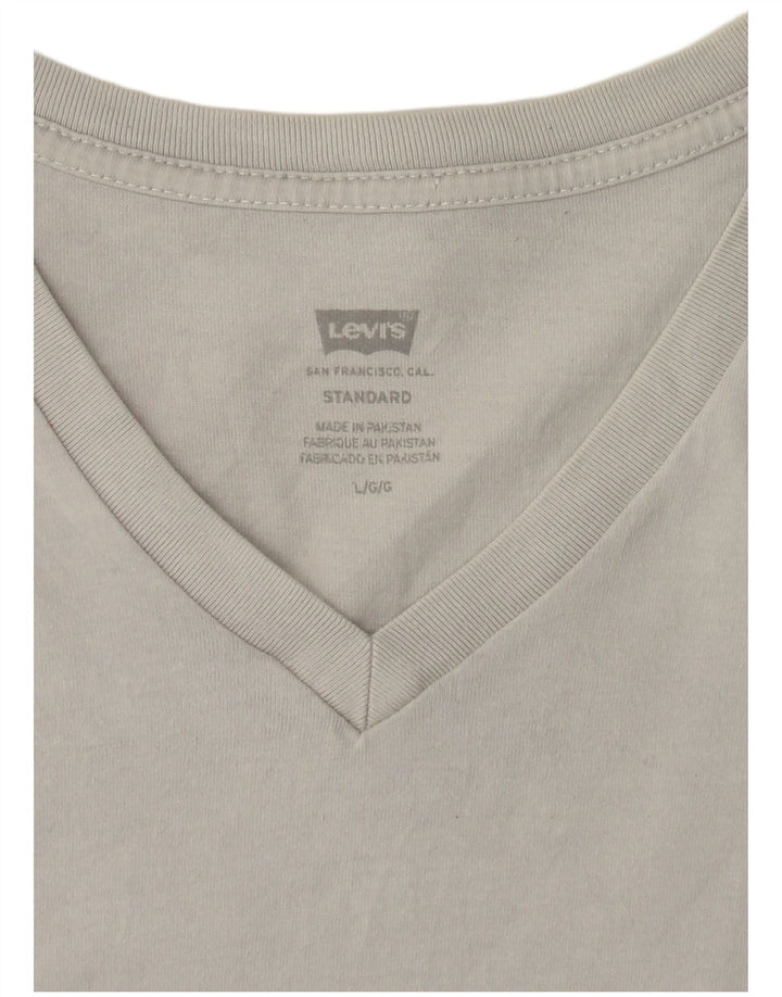 T-shirt da uomo con vestibilità standard LEVI'S, taglia grande, grigia