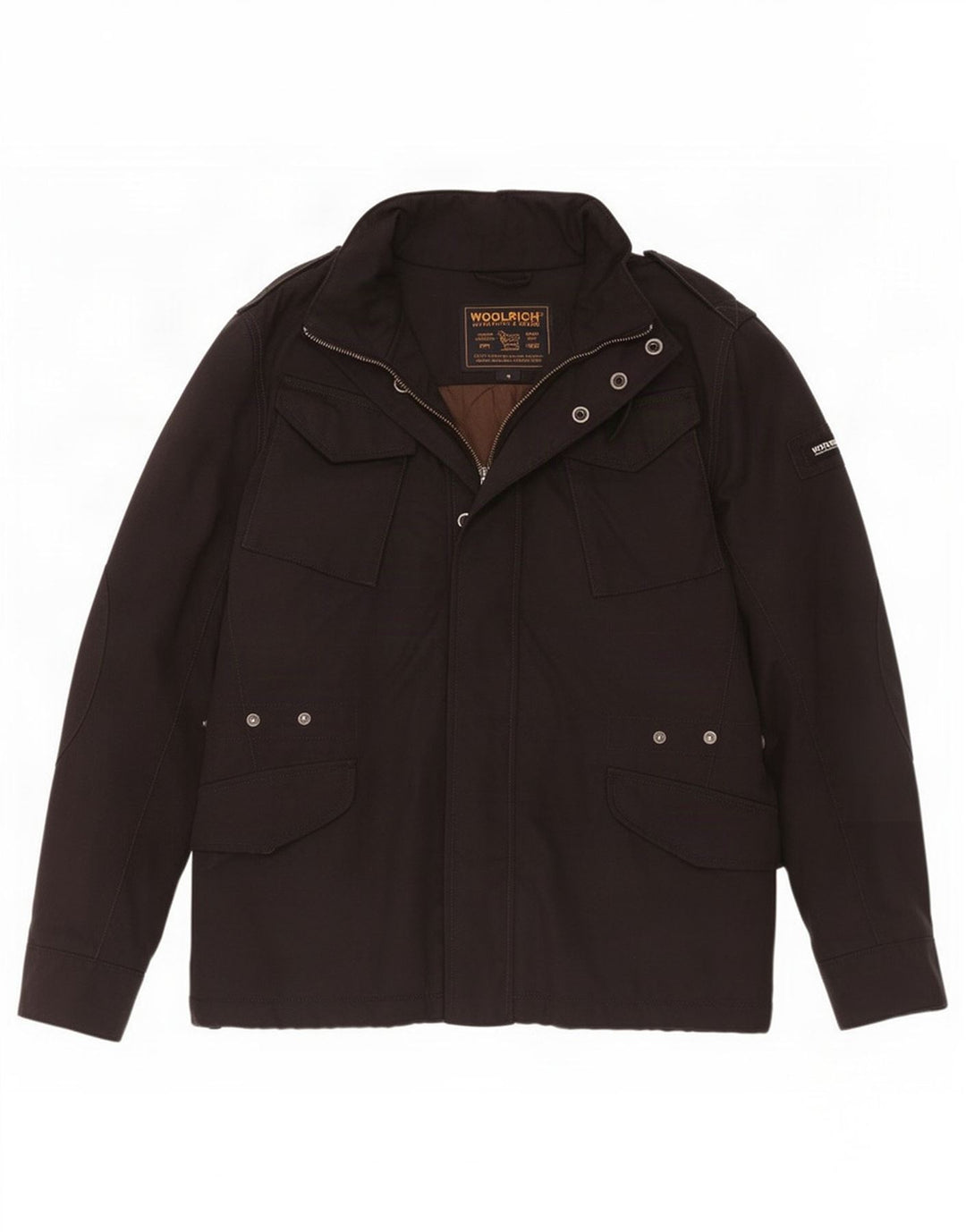 Giacca militare da uomo Woolrich UK 38 nylon nero medio