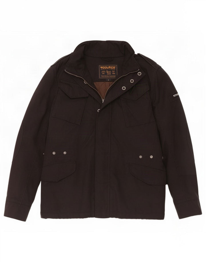 Giacca militare da uomo Woolrich UK 38 nylon nero medio