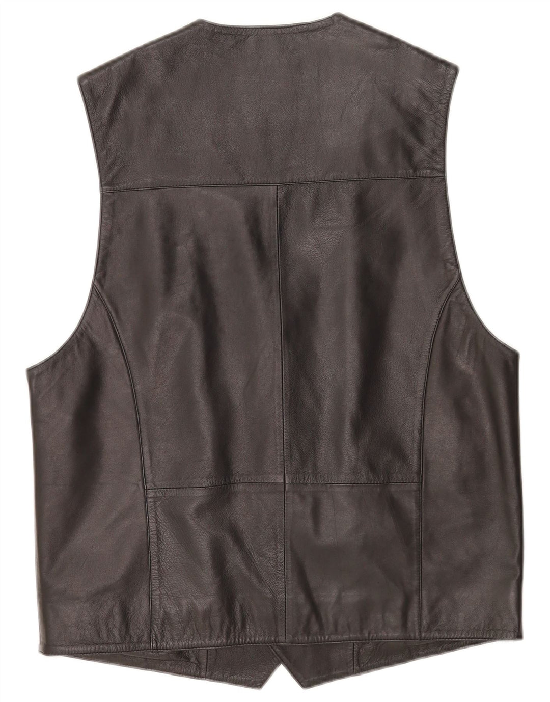Gilet in pelle da uomo vintage EU 50 in pelle nera media
