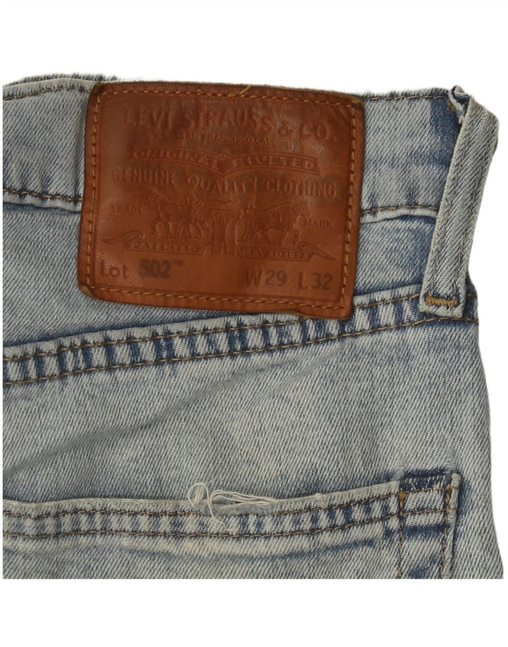 LEVI'S Jeans da uomo 502 affusolati W29 L32 in cotone blu