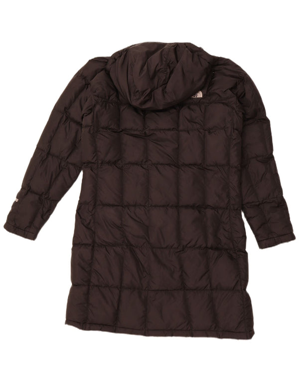 THE NORTH FACE Cappotto imbottito con cappuccio da donna UK 40 Large Nero Nylon