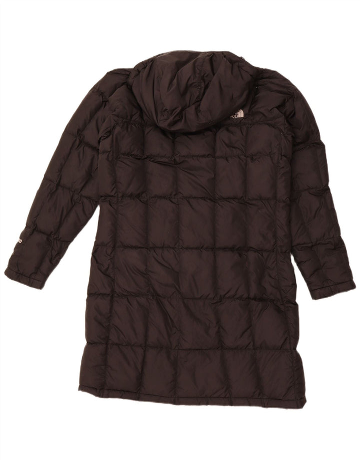 THE NORTH FACE Cappotto imbottito con cappuccio da donna UK 40 Large Nero Nylon