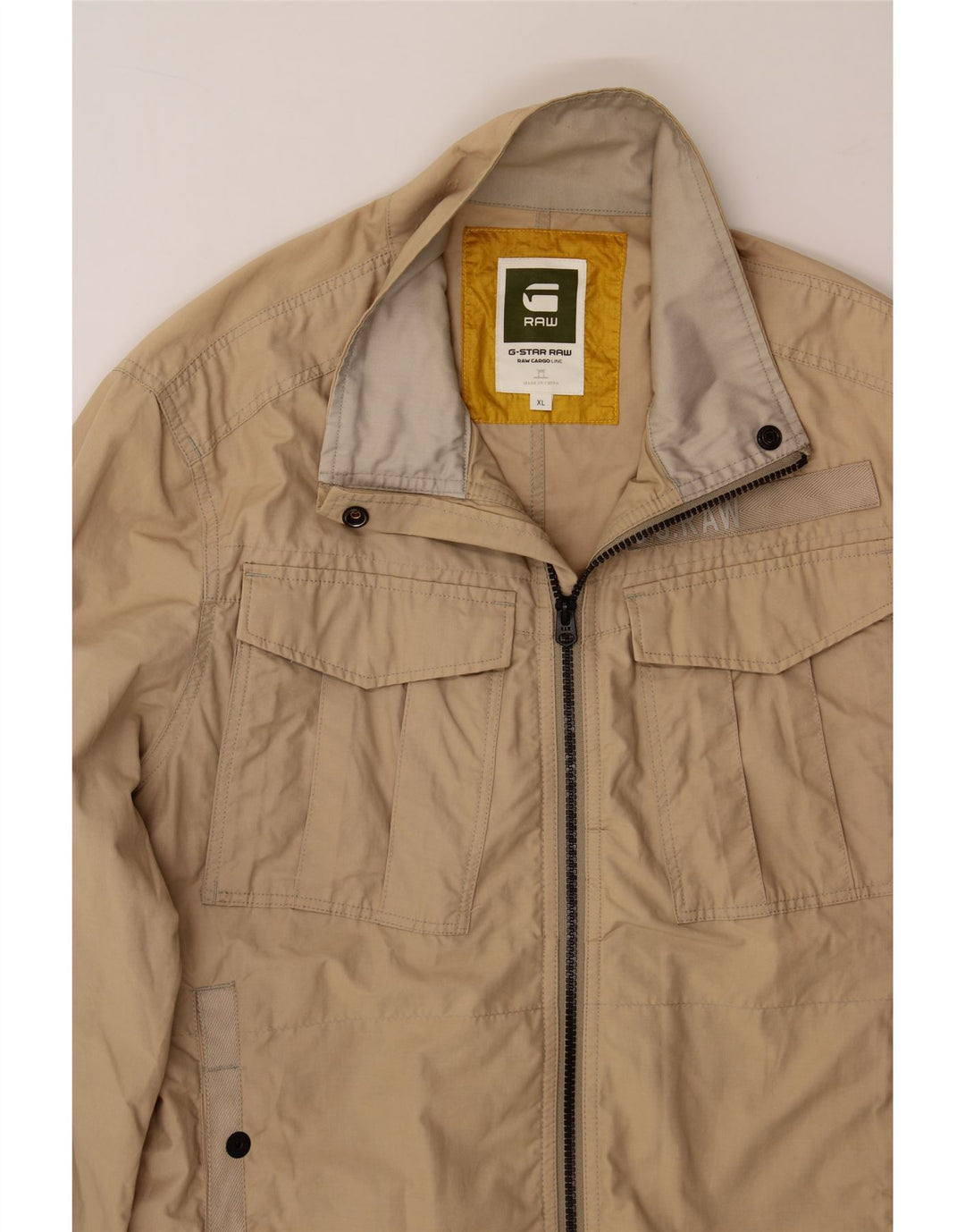 G-STAR Mens Utility Jacket UK 42 XL Beige Cotton Vintage G-Star and Second-Hand G-Star from Messina Hembry 