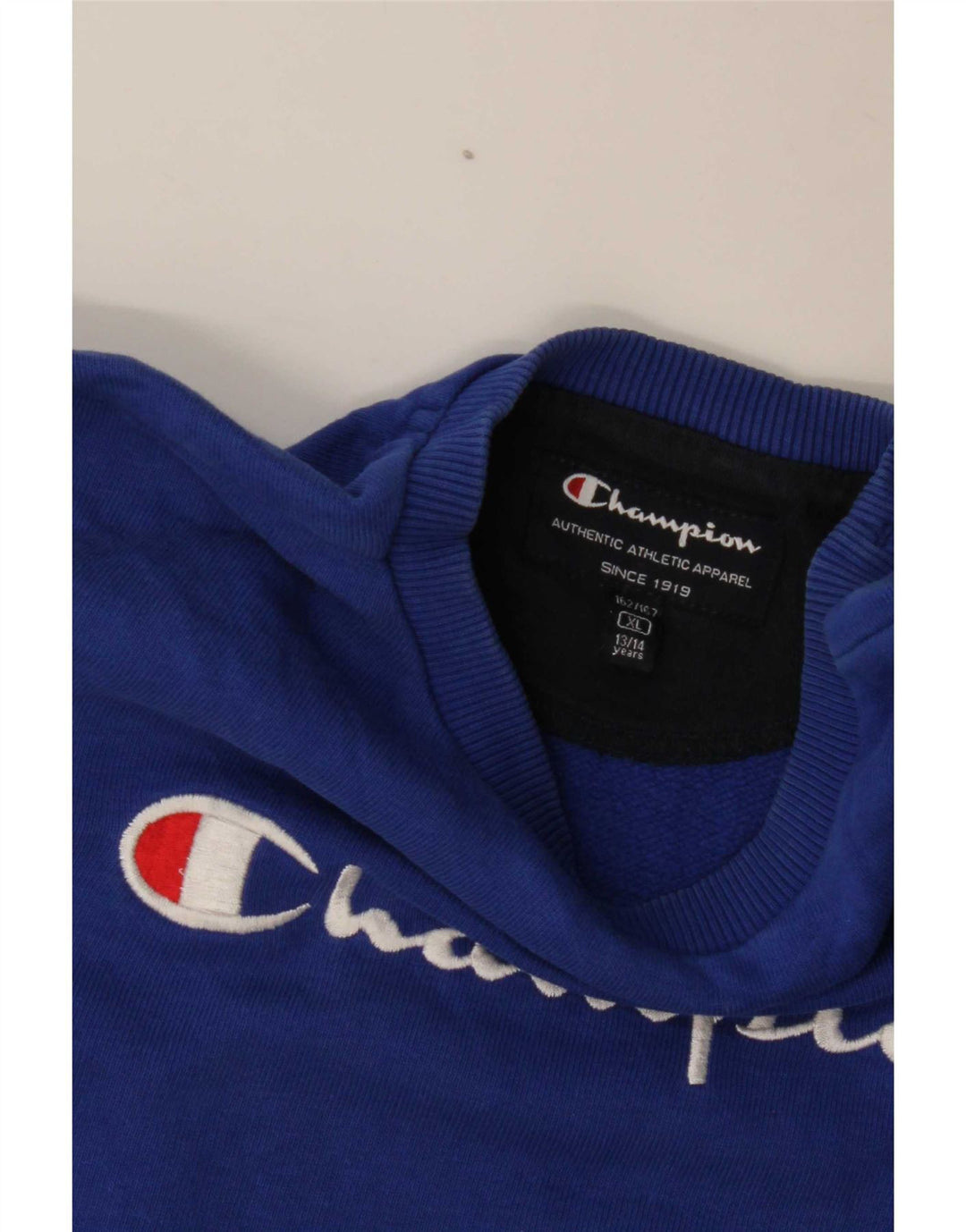 Felpa grafica Champion da ragazzo, 13-14 anni, XL, blu