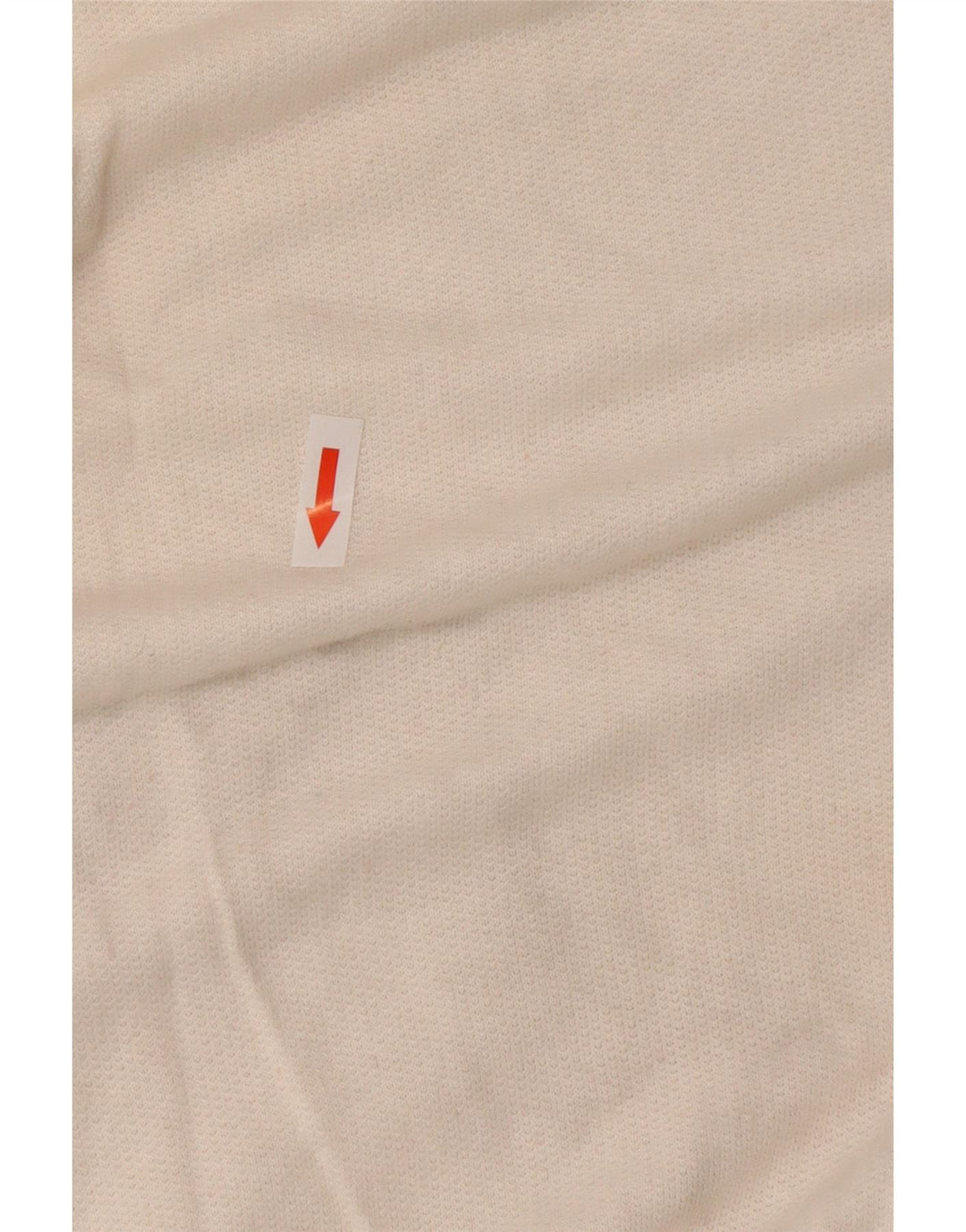 Felpa vintage da donna con collo abbottonato IT 44 Colorblock bianco medio