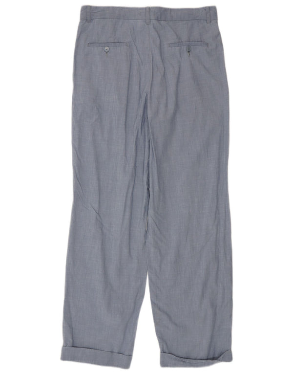 Max&Co. Pantaloni chino con pegged da donna UK 14 Large W32 L30 Cotone blu
