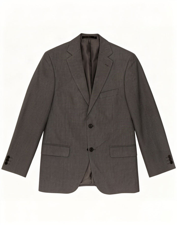 Giacca blazer a 2 bottoni da uomo Marks & Spencer UK 40 Poliestere grigio medio