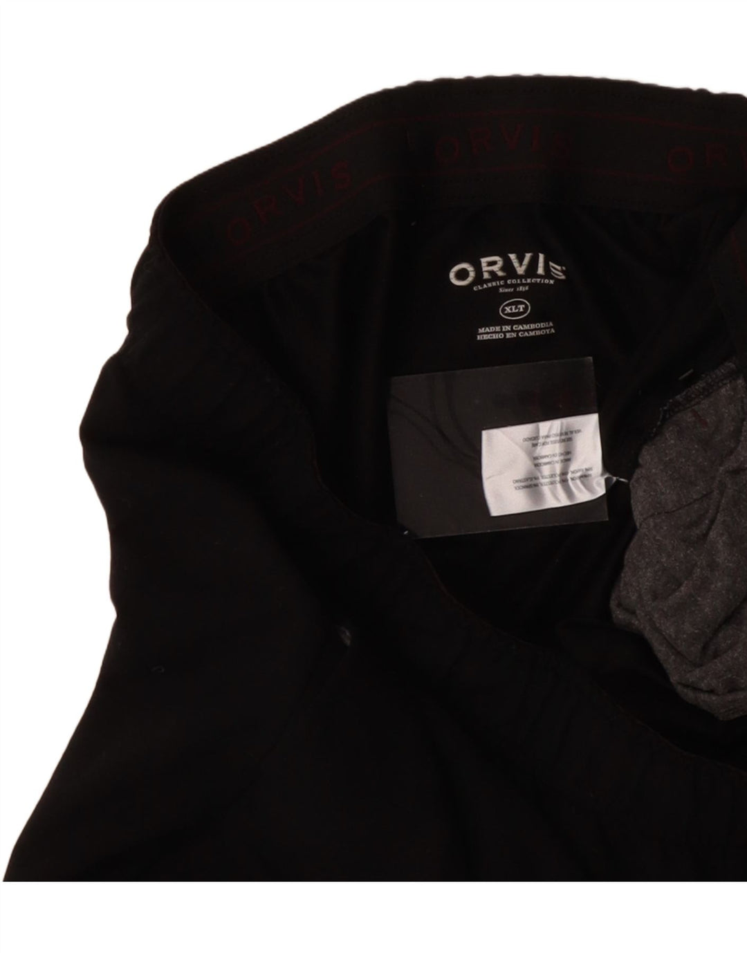 ORVIS Mens Tall Tracksuit Trousers XL  Black Rayon