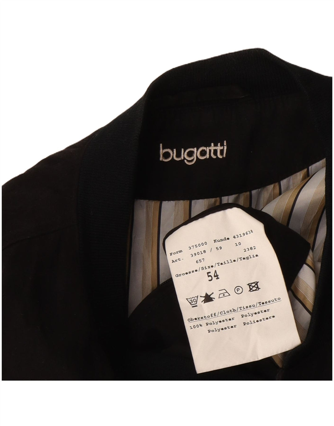 Giubbotto bomber da uomo Bugatti IT 54 2XL poliestere nero