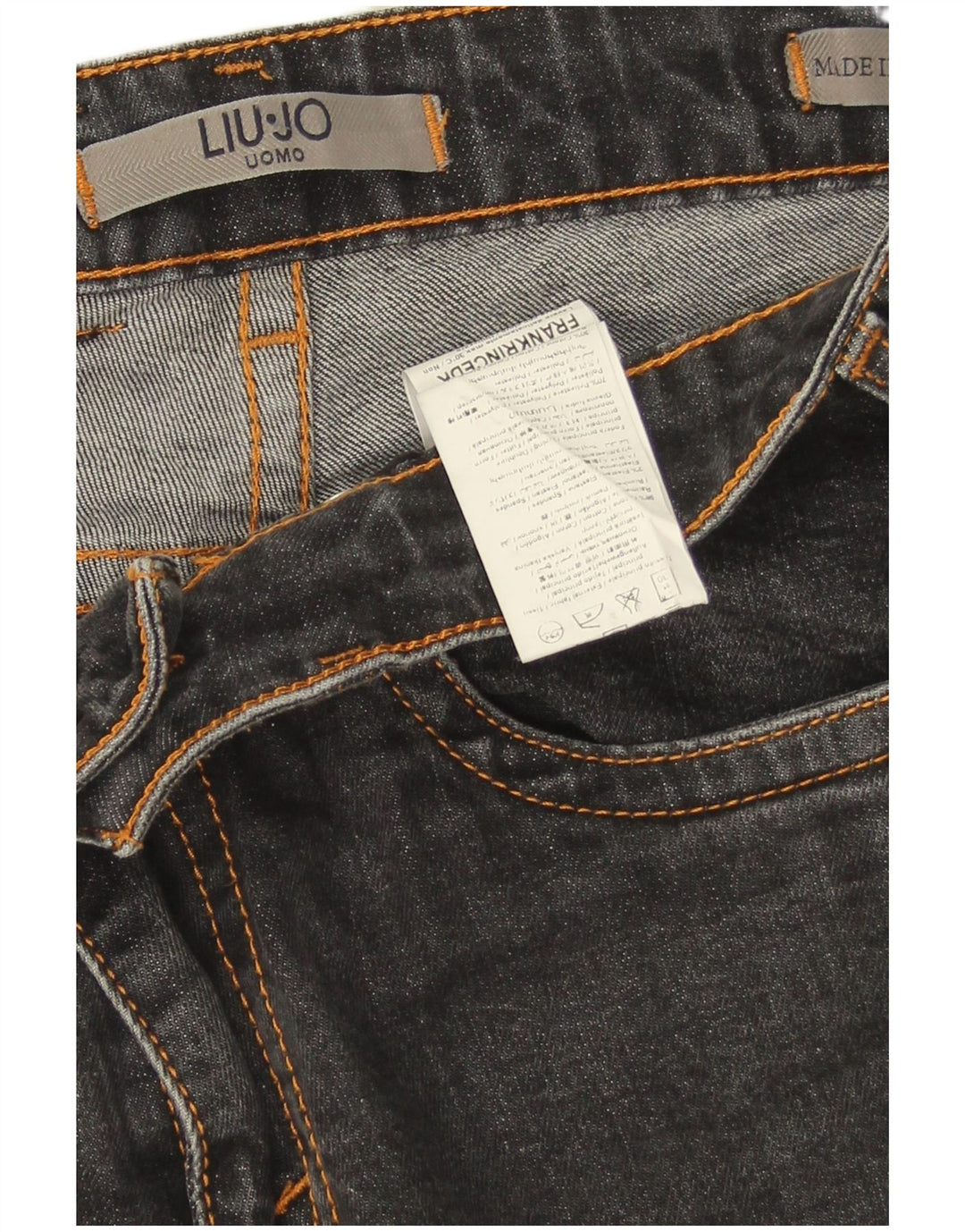 Liu Jo Uomo Uomo Slim Jeans W32 L29 Cotone Grigio