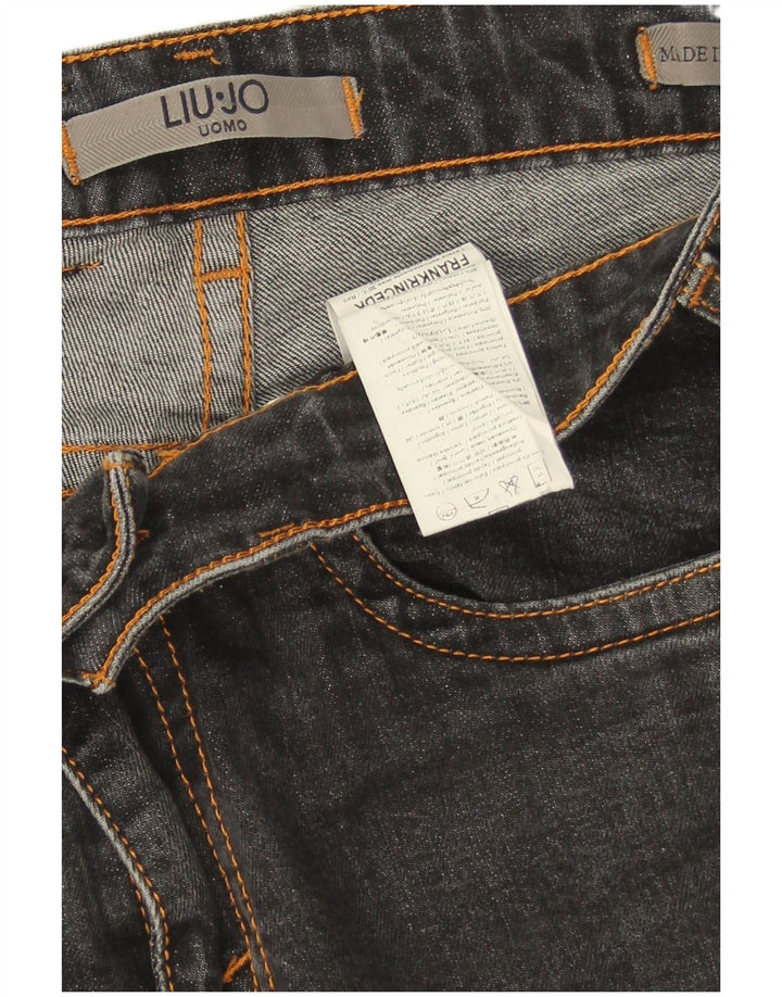 Liu Jo Uomo Uomo Slim Jeans W32 L29 Cotone Grigio