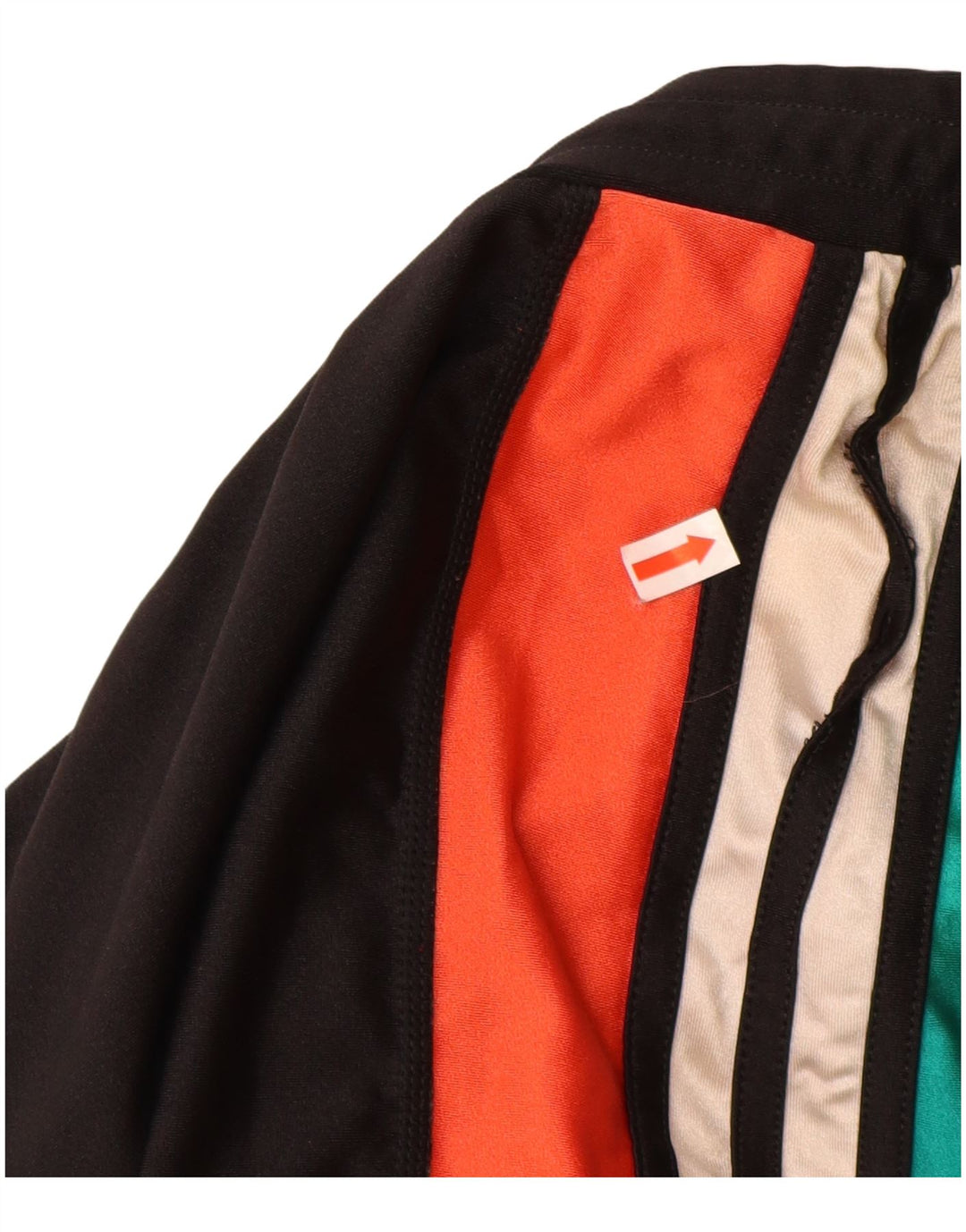 Pantaloncini sportivi da uomo ADIDAS grandi neri color block in poliammide