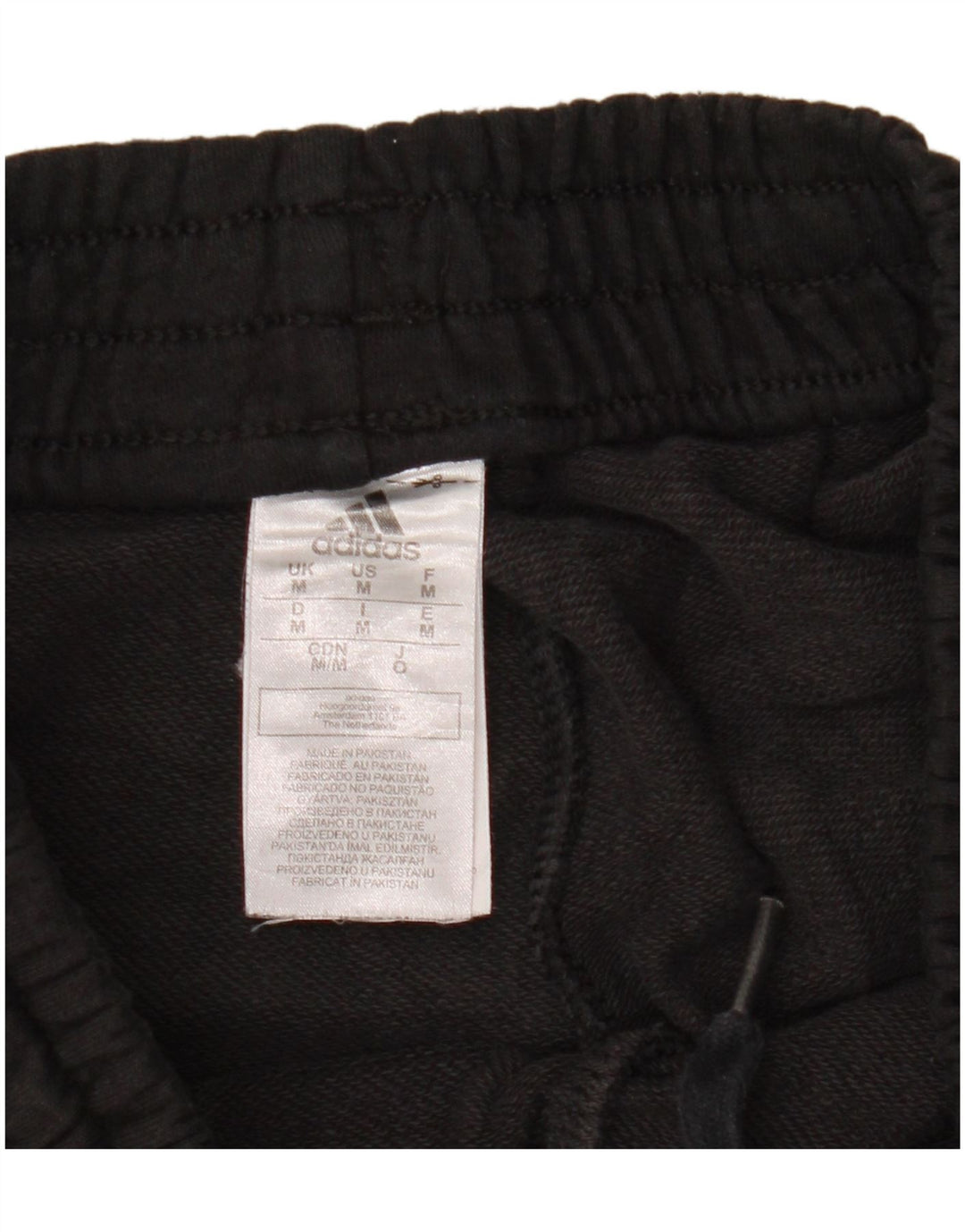 Pantaloni da tuta grafica da uomo Adidas Joggers medio cotone nero