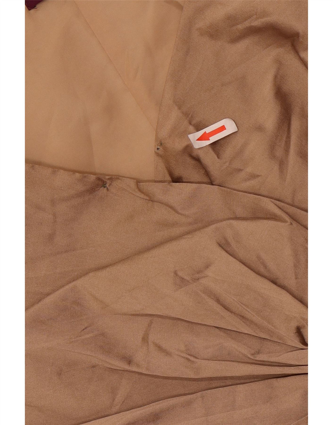 Abito tubino da donna Debut senza maniche con volant sul davanti UK 18 XL Poliestere marrone