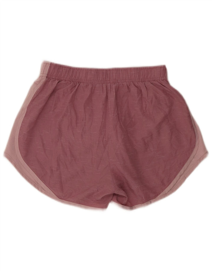 Pantaloncini sportivi Nike da donna Dri Fit UK 8 piccoli in poliestere screziato rosa