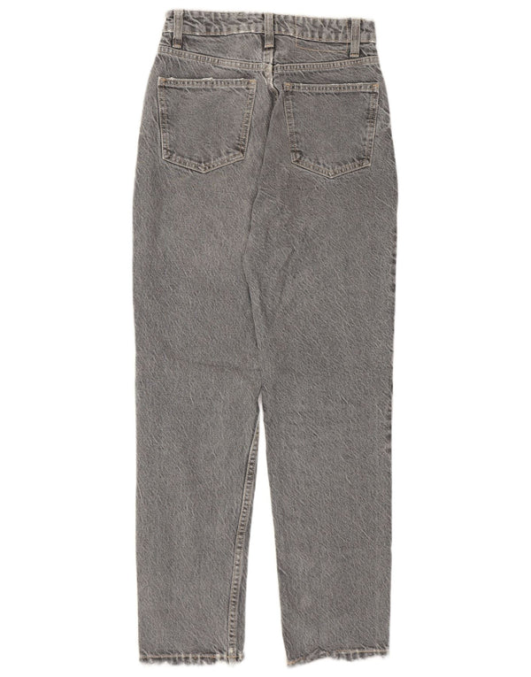 Jeans affusolati effetto consumato Zara da donna EU 34 2XS W24 L27 Grigio