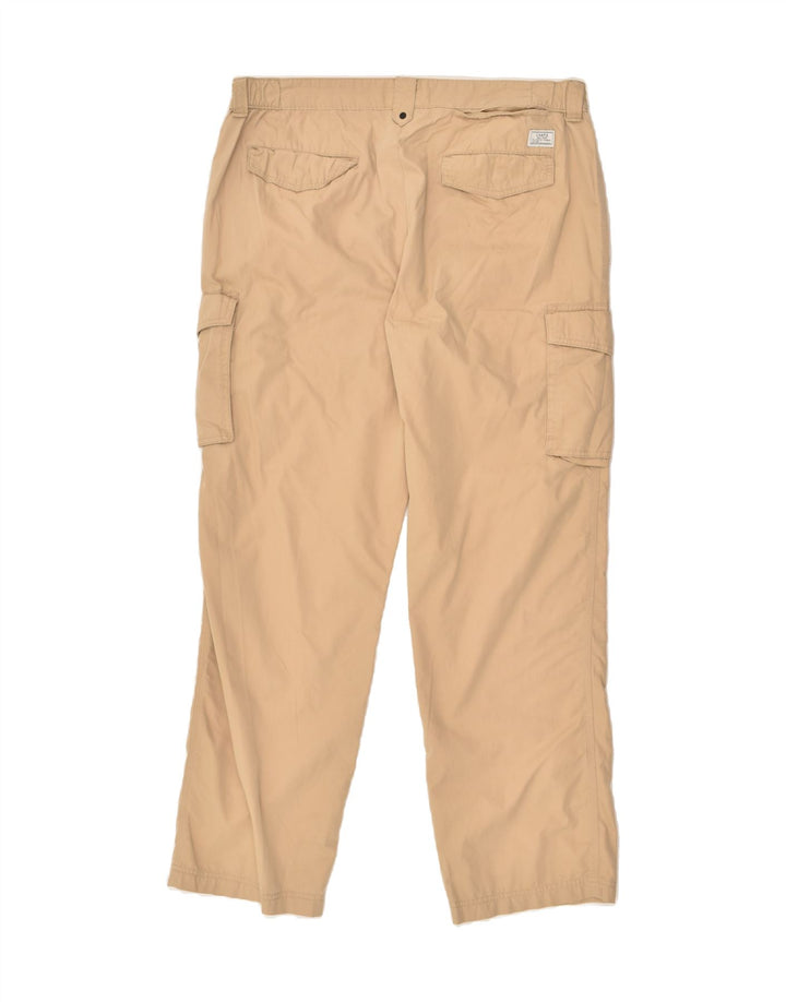 CHAPS Mens Tapered Cargo Trousers W36 L32 Beige Cotton Vintage Chaps and Second-Hand Chaps from Messina Hembry 