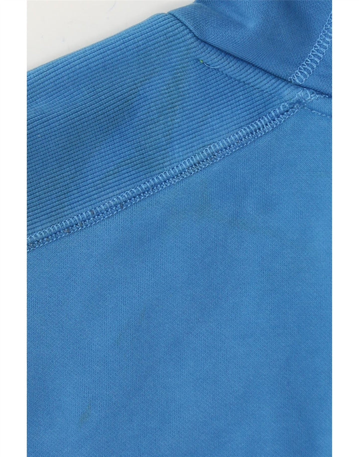 PUMA Mens Graphic Hoodie Jumper Medium Blue Cotton Vintage Puma and Second-Hand Puma from Messina Hembry 