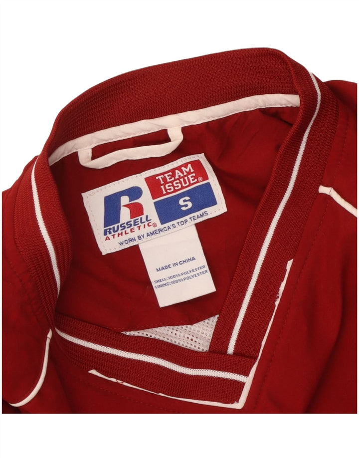 Giacca da ginnastica da uomo Russell Athletic, pullover, piccola, in poliestere rosso