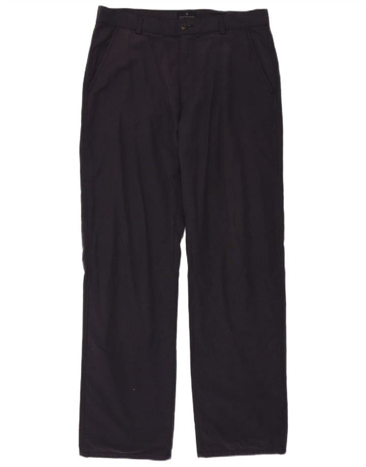 Pantaloni Chino Dritti Uomo TRUSSARDI IT 52 XL W36 L34 Blu Navy Cotone