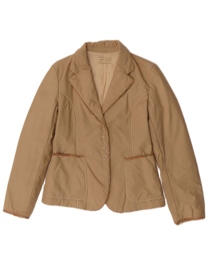 ALVIERO MARTINI Giacca blazer a 4 bottoni da donna Voyages IT 42 Beige medio
