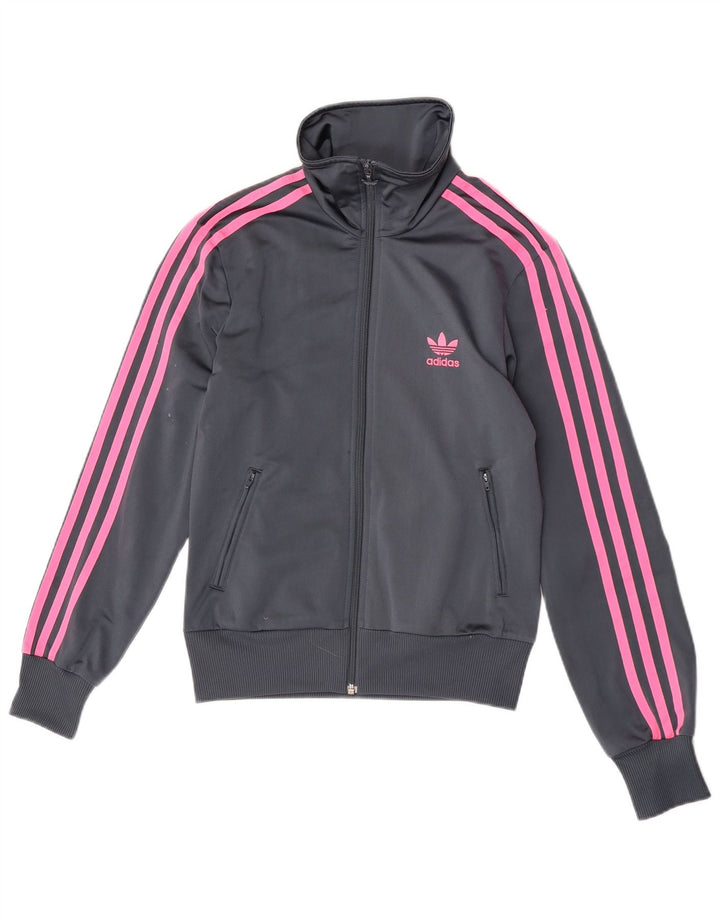 Giacca da ginnastica da donna Adidas EU 38 piccola poliestere grigio