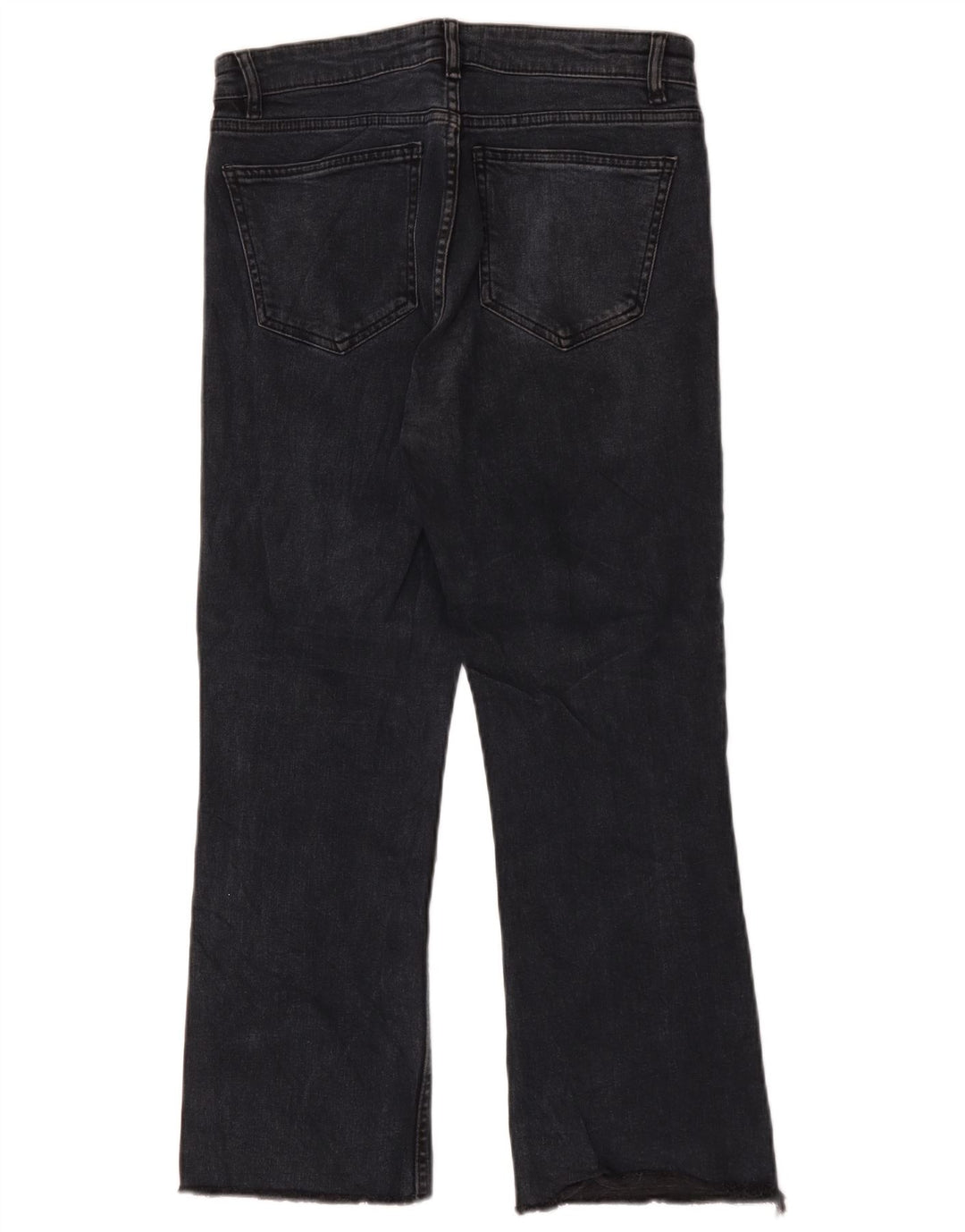 Jeans bootcut corti a vita alta da donna Zara EU 40 medio W30 L25 neri