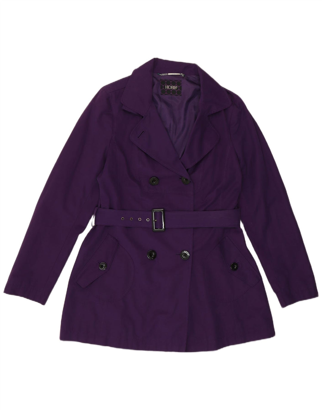 Trench da donna Hobbs UK 12 poliestere viola medio