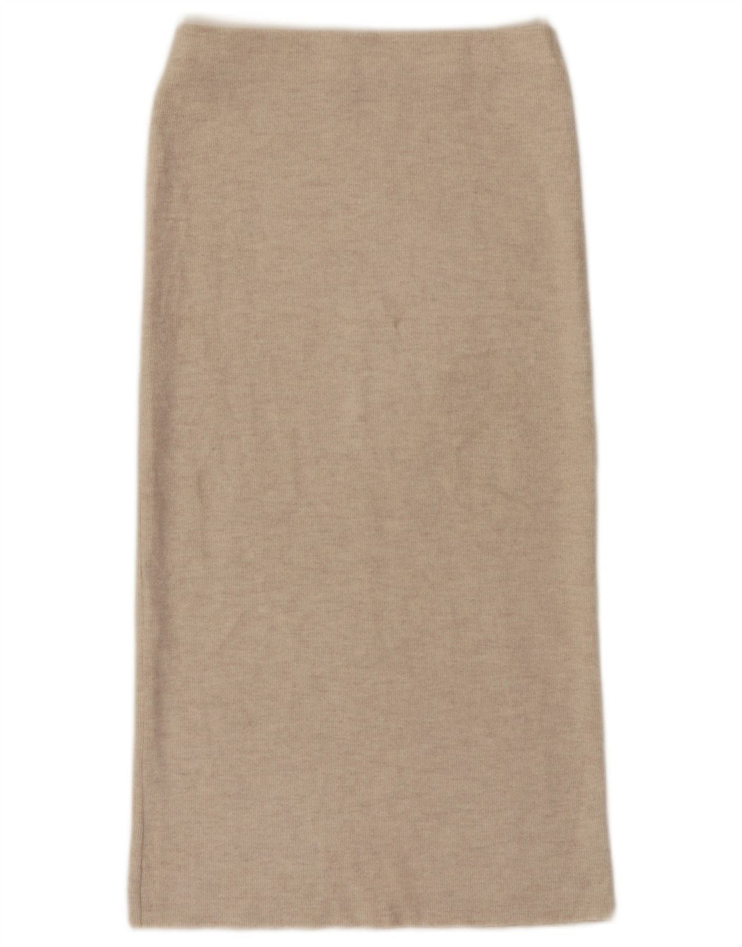 Gonna midi a vita alta da donna Zara piccola W26 poliestere beige