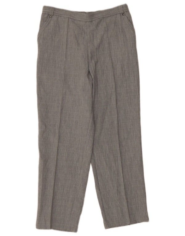 Pantaloni casual corti da donna Marks & Spencer UK 12 medi W30 L27 Grigio