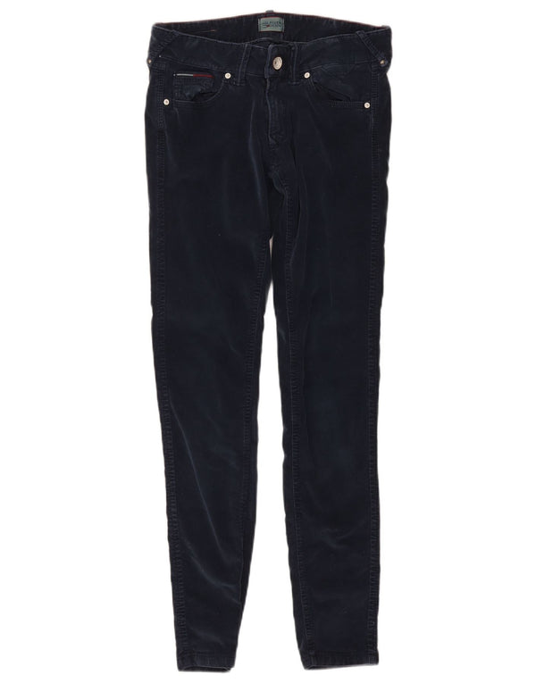 Pantaloni da donna Tommy Hilfiger Sophie Skinny in velluto a coste W26 L30 Blu Navy