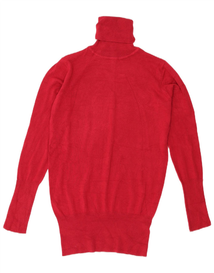 Maglione maglione a collo alto da donna Zara UK 14 rosso medio