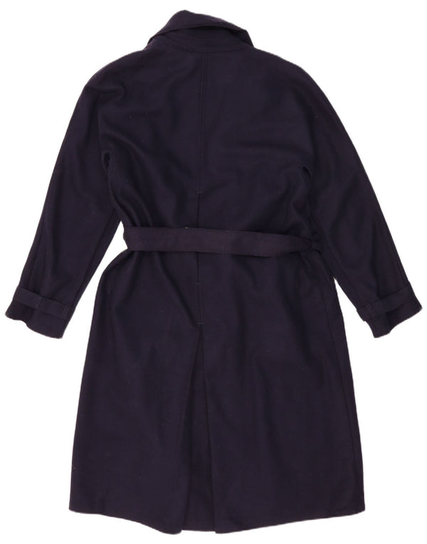 Soprabito da donna VINTAGE UK 16 grande blu navy