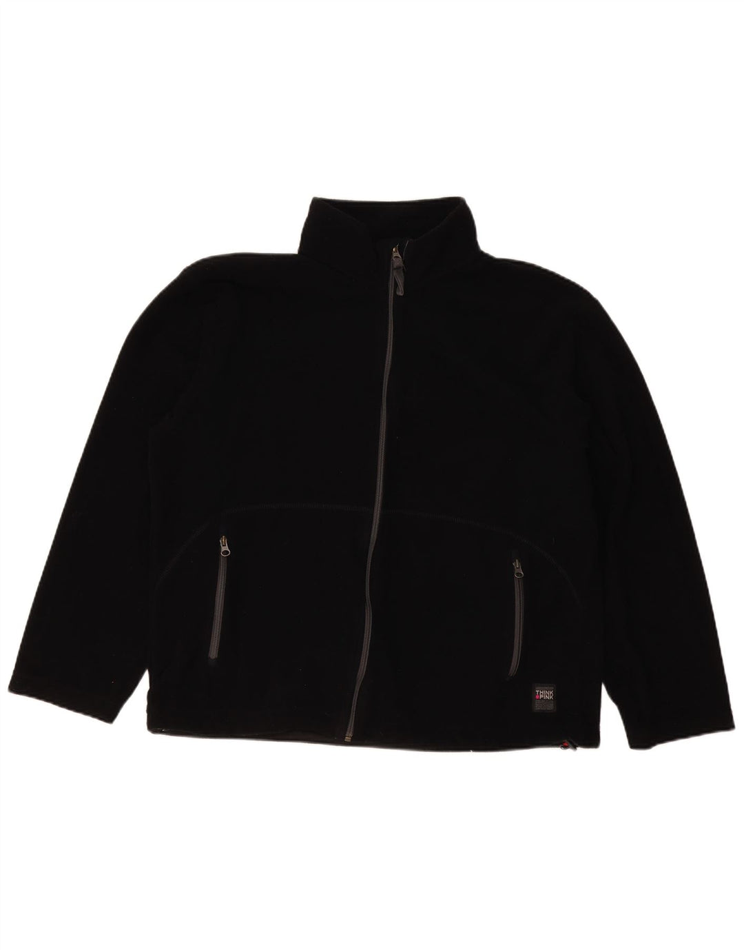 Giacca in pile da donna Think Pink UK 20 2XL poliestere nero