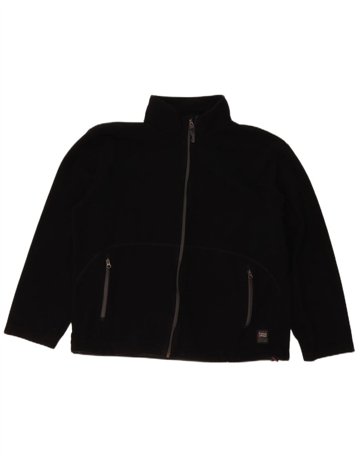 Giacca in pile da donna Think Pink UK 20 2XL poliestere nero