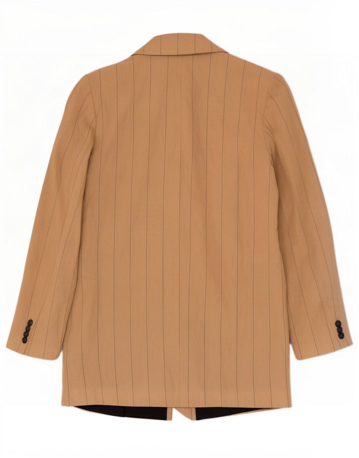 Cappotto doppiopetto da donna Zara UK 14 Gessato beige medio