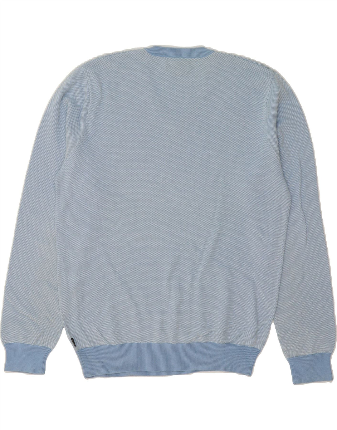 GANT Mens V-Neck Jumper Sweater Medium Blue Cotton Vintage Gant and Second-Hand Gant from Messina Hembry 