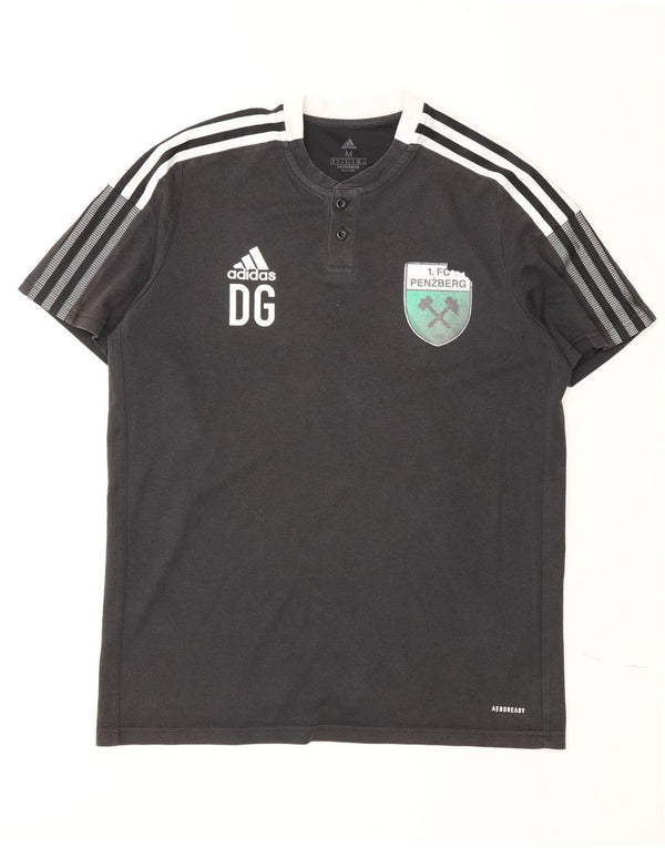 Maglietta grafica Adidas da uomo 1.FC Penzberg, media, in cotone nero
