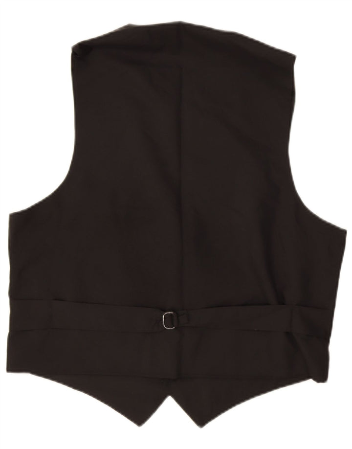 Gilet vintage da uomo a quadri verdi grandi