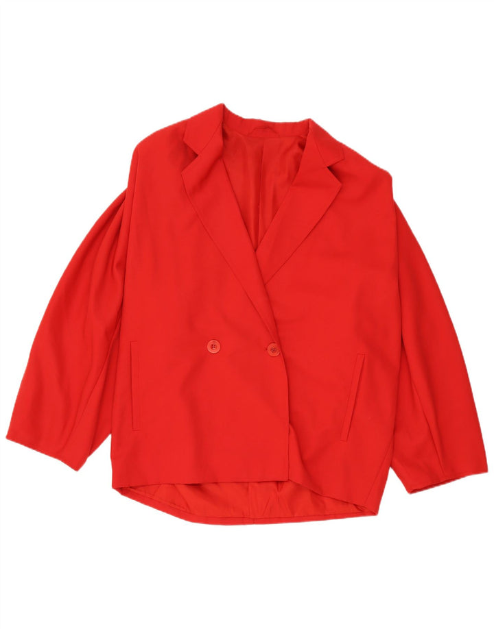 Giacca blazer oversize doppio petto da donna Max Mara UK 10 piccola rossa