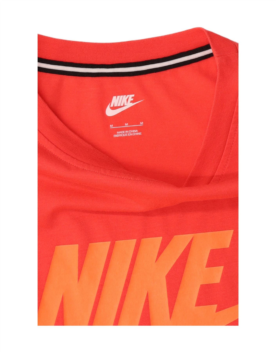 NIKE Womens Graphic T-Shirt Top UK 14 Medium Red Vintage Nike and Second-Hand Nike from Messina Hembry 