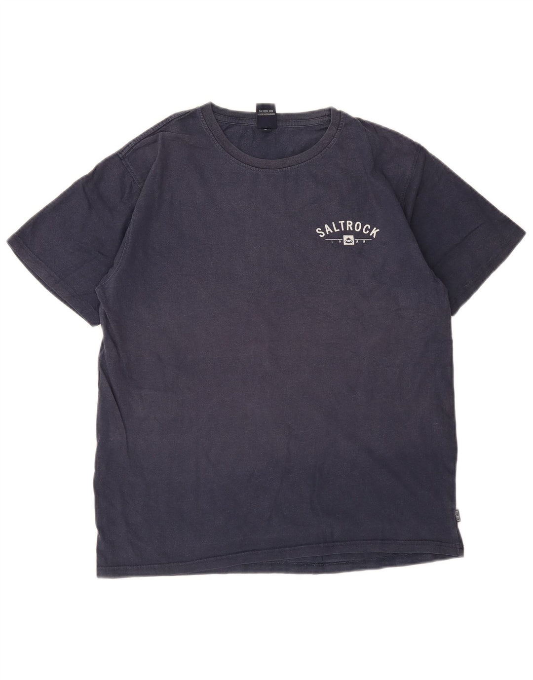 T-shirt grafica da uomo Saltrock Top in cotone blu navy medio