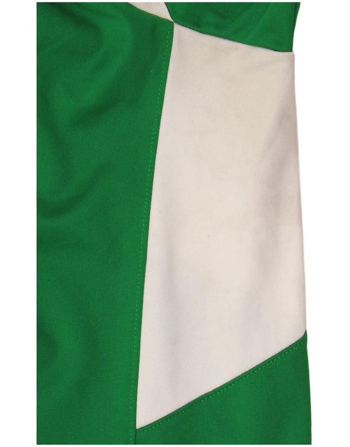 NIKE Top Dri Fit da uomo a maniche lunghe XL verde in poliestere color block