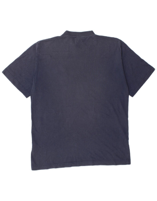 T-shirt da uomo KAPPA Top Large in cotone blu navy