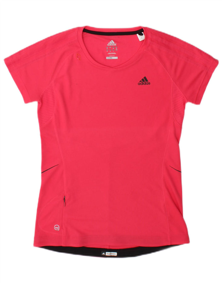 Maglietta Adidas Climacool da donna Top UK 12 rosa medio