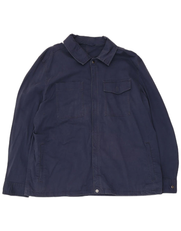 Giacca multiuso da uomo Marks & Spencer UK 46 3XL Cotone blu navy