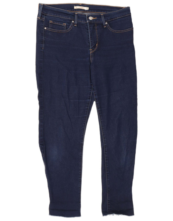 Jeans Levi's 315 cropped da donna W29 L25 cotone blu navy